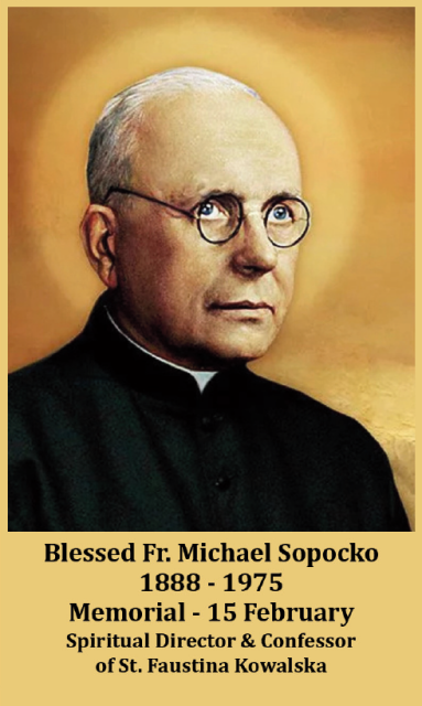 Blessed Fr. Michael Sopocko Prayer Card